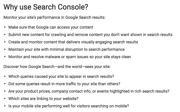 zašto koristiti google search console