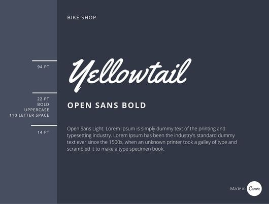 Yellowtail font