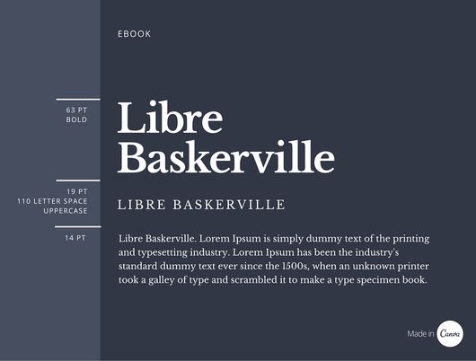Libre Baskerville font